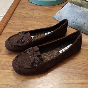 Brown moccasins